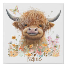 Cute Highland Cow Personalised
