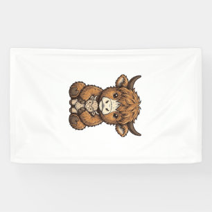 Cute Highland Cow Plush Vintage Engraving Shirt_1 Banner