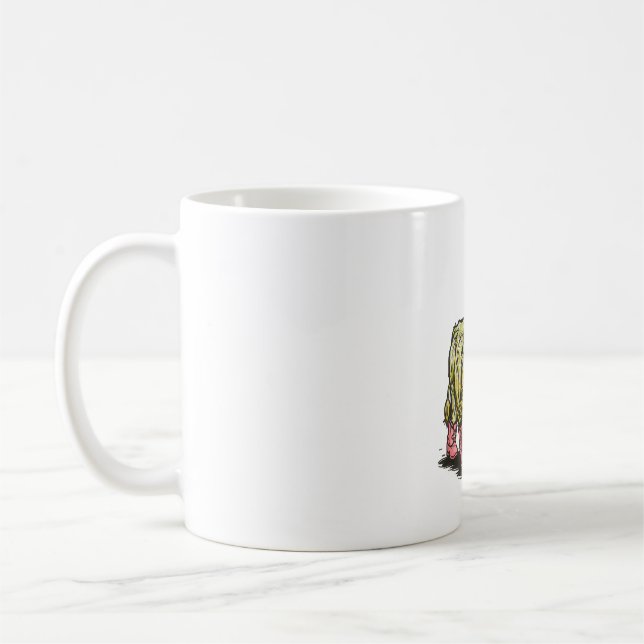 Cute Highland Cow Png, Western Coffee Mug (Left)