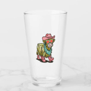 Cute Highland Cow Png, Western Glass