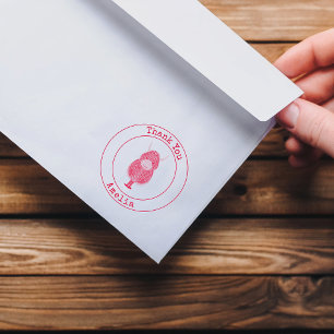 Cute Highland Cow Thank You self-inking stamp