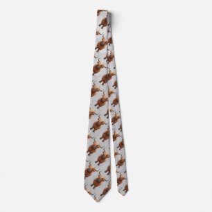 Cute Highland Cow Tie