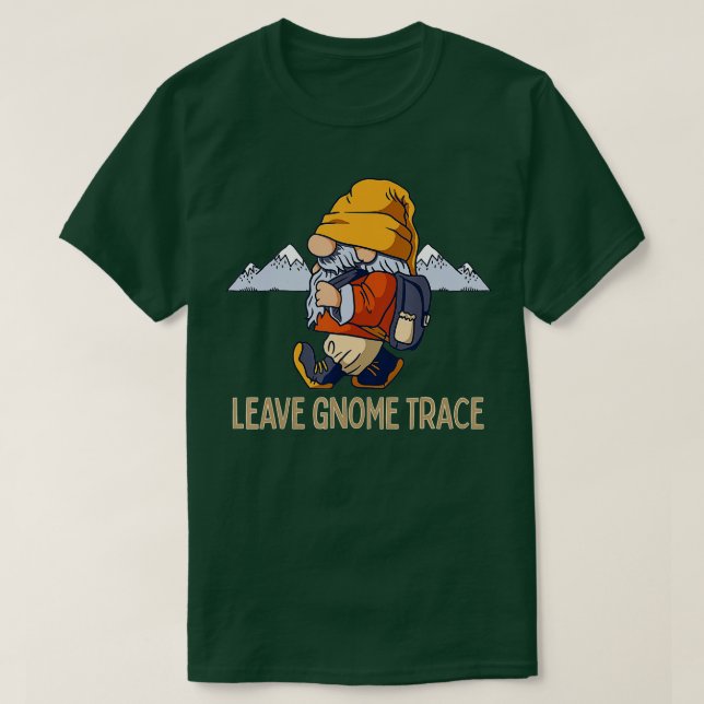 Cute Hiking Gnomes Mountain Lovers Camping Funny G T-Shirt (Design Front)