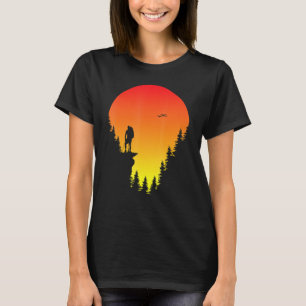 Cute Hiking Sunset Graphic Women Men Hike Hiker T-Shirt