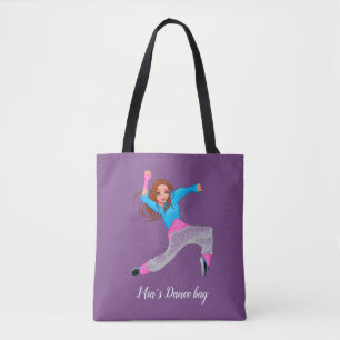 Cute hip hop dancer girl's dance bag