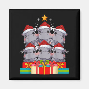 Cute Hip Le Hiptamus Christmas Tree Xmas Hat  Magnet
