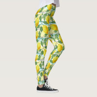 Cute Hip Tropical Summer Lemons Fruit Pattern