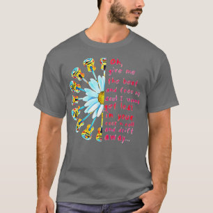 Cute hippie Drift away rock n roll flower  T-Shirt