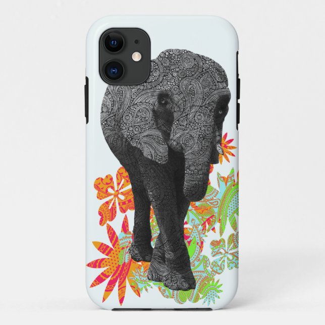 Cute Hippie Elephant iPhone5 cases (Back)