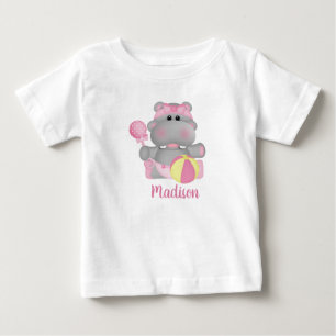 Cute Hippo Baby Rattle T-Shirt