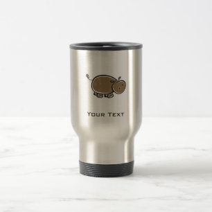 Cute Hippo; Cool Travel Mug