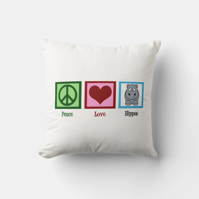 Cute Hippo Cushion (Front)