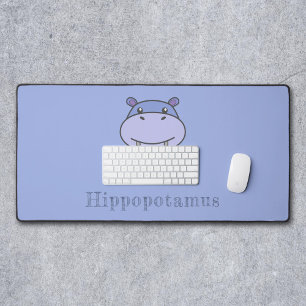 Cute Hippo Desk Mat