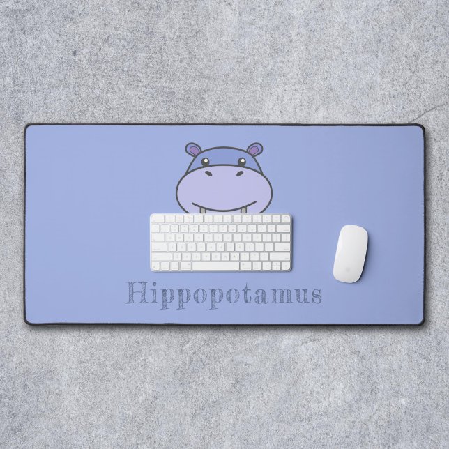 Cute Hippo Desk Mat (Cute Hippo Desk Mat)