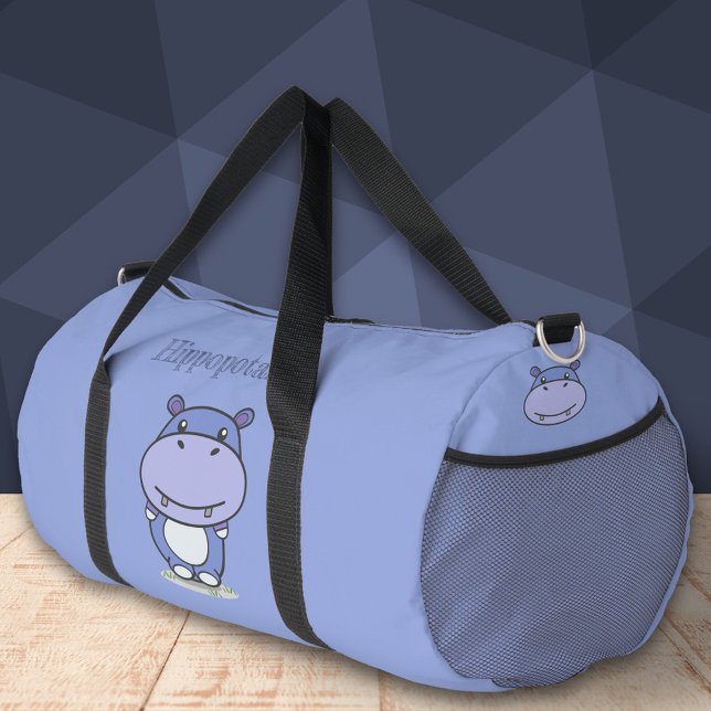 Cute Hippo Duffle Bag (Cute Hippo Duffle Bag)
