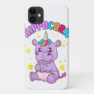 Cute Hippo Funny Cartoon Phone Case For iPhone