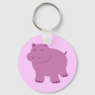 Cute Hippo Key Ring