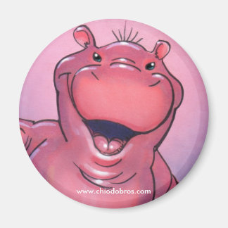 Cute Hippo Magnet