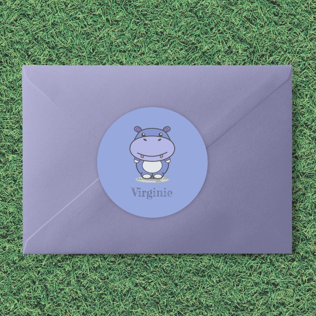 Cute Hippo Sticker (Cute Hippo Sticker)