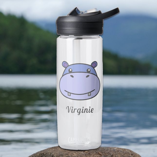 Cute Hippo Water Bottle (Cute Hippo Water Bottle)