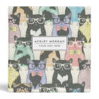 Cute Hipster Cats Pattern