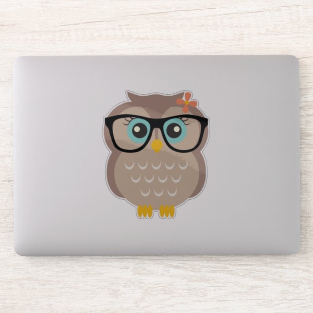 Cute Hipster Girly Owl (Computer)