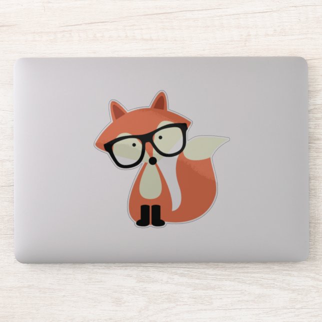Cute Hipster Red Fox (Computer)