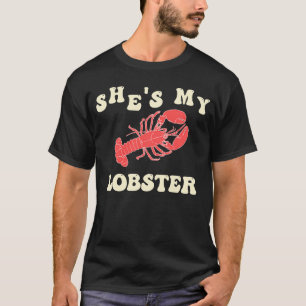 Cute His & Hers Lobster Couple Matching for Valen T-Shirt