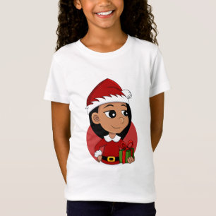 Cute Hispanic girl with long black hair T-Shirt