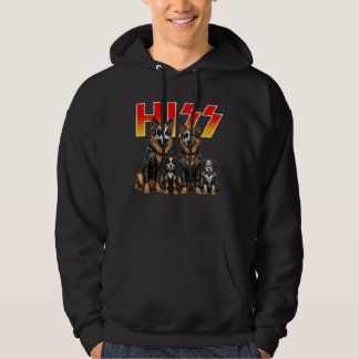 Cute Hiss Cats Rock Kittens Kitty Rocking Music Ca Hoodie