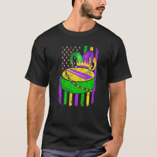 Cute Hockey Mardi Gras Hat Party Festival Apparel T-Shirt