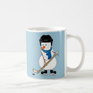 Cute Hockey Snowman Mug