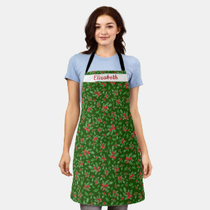 Cute Holiday Baking Seasonal Xmas Cookie Apron