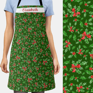 Cute Holiday Baking Seasonal Xmas Cookie Apron