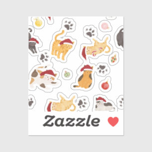 Cute Holiday Cat Pattern