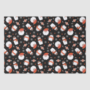 Cute Holiday Christmas Pattern Tissue Paper