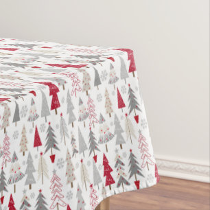 Cute Holiday Christmas Tree Pattern Tablecloth