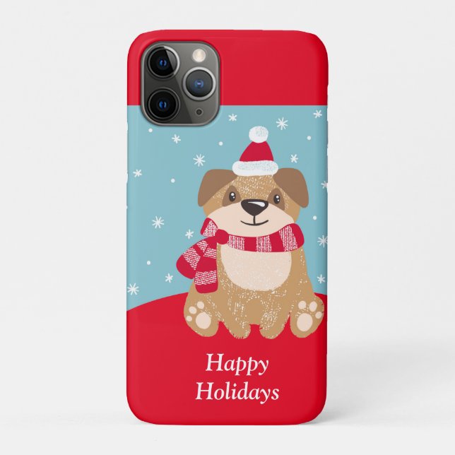 Cute Holiday Dog Case-Mate iPhone Case (Back)
