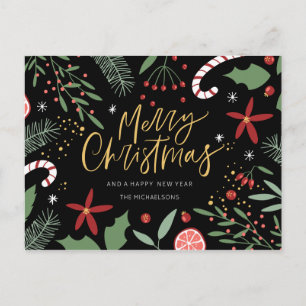 Cute Holiday Doodles Photo Holiday Card