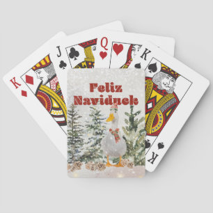 Cute Holiday Duck Playing Cards