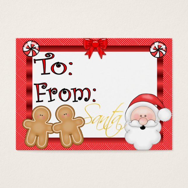 Cute Holiday Gift Tag (Front)