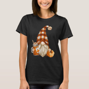 Cute Holiday Gnome For Thanksgiving With Fall Pump T-Shirt