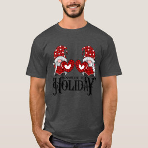 Cute holiday gnomes, romantic couple T-Shirt