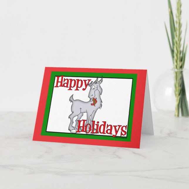 Cute Holiday Goat (Front)