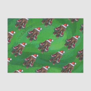 Cute Holiday Mastodon  Tissue Paper