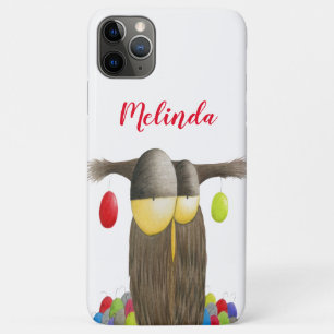 Cute Holiday Owl iPhone 11 Pro Max Case