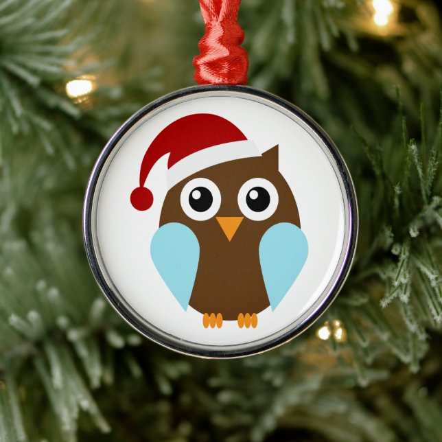 Cute Holiday Owl Metal Tree Decoration (Tree)