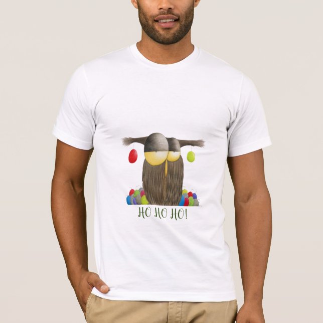 Cute Holiday Owl T-Shirt (Front)