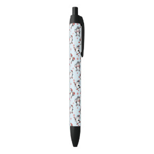 Cute Holiday Penguin Black Ink Pen
