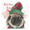 Cute Holiday Pug Stickers